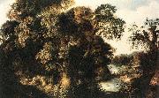 Forest Scene - Oil on oak Alexander